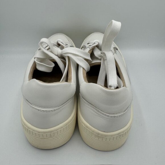 Vaneli Women's White Leather Sneakers Size 7 - Picture 4 of 6
